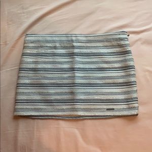 White striped miniskirt